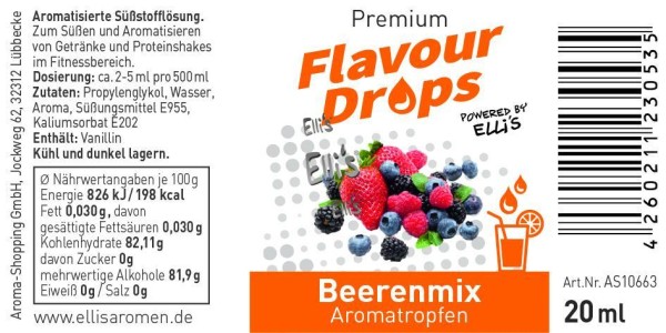 Beerenmix Flavour Drops Ellis